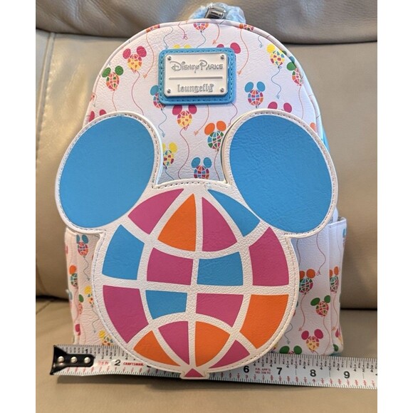 Disney World 50th Epcot Balloon Loungefly Backpack Vault Collection NEW main image 5